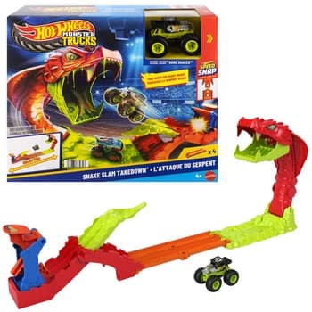 Hot Wheels Monster Trucks Mega skok – Nokaut węża Zestaw JJN44