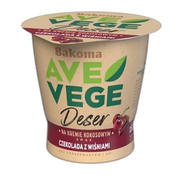 Deser AVE VEGE Czekolada-Wiśnia 150g Bakoma