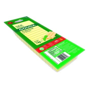 Ser Gouda w plastrach 1kg MLEKPOL