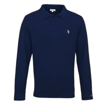 Long sleeve męski us polo granatowy l