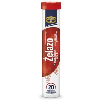 Kruger witamina musująca Żelazo+kwas foliowy+wit. C 90g