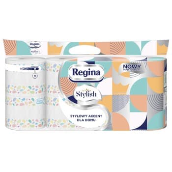 Papier toaletowy Regina Stylish 8 rolek