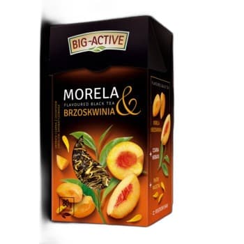 Big-Active Herbata czarna aromatyzowana brzoskwinią i morelą 80g