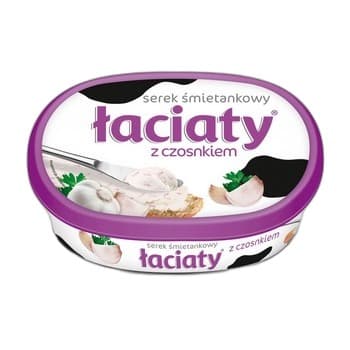 Serek Łaciaty śmietankowy z czosnkiem 135g