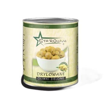 Oliwki zielone drylowane w zalewie 3000/1450 g Staroliva