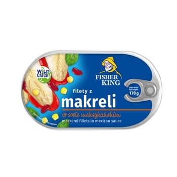 Filety z makreli w sosie meksykańskim 170 g Fisherking