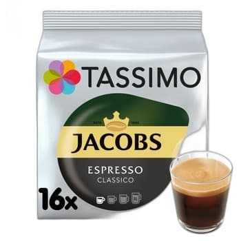 Tassimo Jacobs Espresso Classico Kawa mielona 16 kapsułek 118,4 g