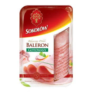 Baleron gotowany plastry 100 g Sokołów