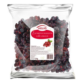 Żurawina suszona, całe owoce HELIO 1500 g