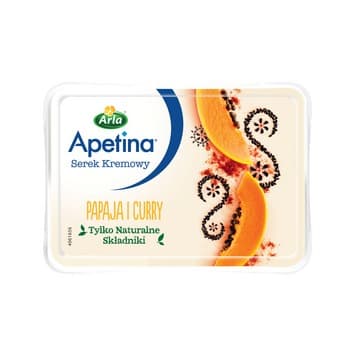 Apetina Serek Kremowy Papaja i Curry 125 g