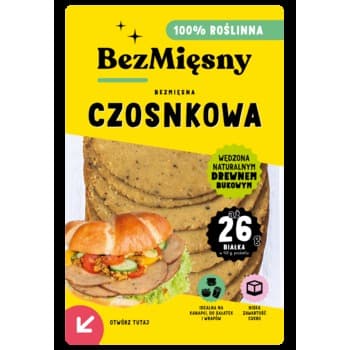 Bezmięsna Szynka Czosnkowa 120 g Bezmięsny