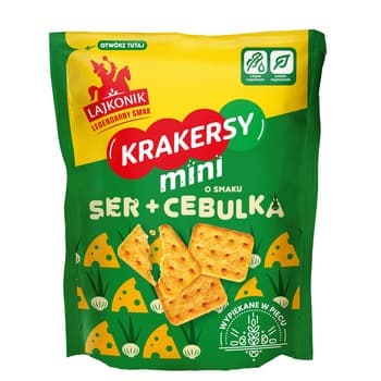 Mini Krakersy ser i cebula 100g