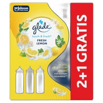 Odświeżacz powietrza Glade TOUCH&FRESH fresh lemon zapas 2+1 3x10ml
