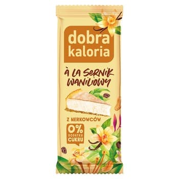 dobra kaloria Baton z nerkowców ala tarta malinowa 35 g