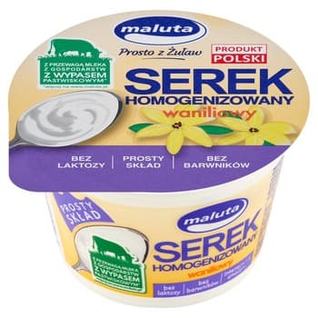 Maluta Serek homogenizowany waniliowy Prosty Skład bez laktozy 200 g