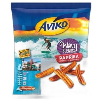 Aviko Falowane frytki ziemniaczane o smaku paprykowym 600g