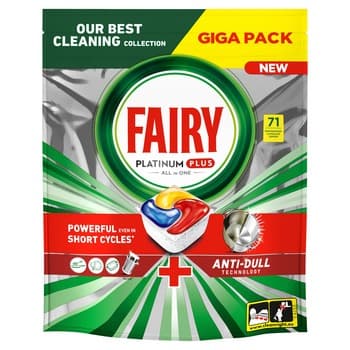 Fairy Platinum Plus All In One Tabletki do zmywarki Cytryna 71 szt.