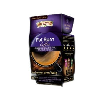 Big Active Rozpuszczalny napój kawowy Fat Burn 10 tb × 10 g