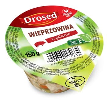 Wieprzowina w galarecie bez E 150 g DROSED