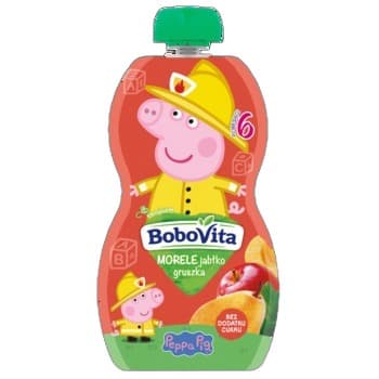BoboVita Mus Morele z Jabłkiem i Gruszką po 6 miesiącu 100 g
