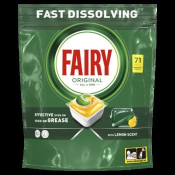 Fairy Original All In One Kapsułki do zmywarki Cytryna 71 szt.