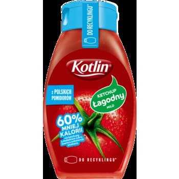 Kotlin Ketchup łagodny 60% mniej kalorii 420 g