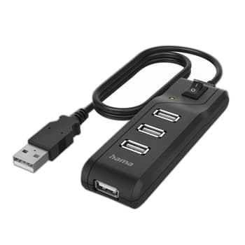 Hub Hama USB 2.0 4xUSB-A 200118