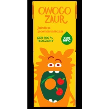 OWOCOZAUR sok jabłko pomarańcza NFC 200 ml