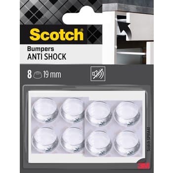Scotch® Odbojniki wygłuszające, przezroczyste, Ø19mm, 8 szt./opak.