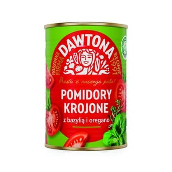 Pomidory krojone z ziołami 400g Dawtona
