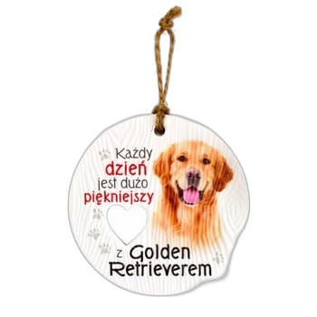 Ceramiczna zawieszka CEZ-091 Golden Retriever