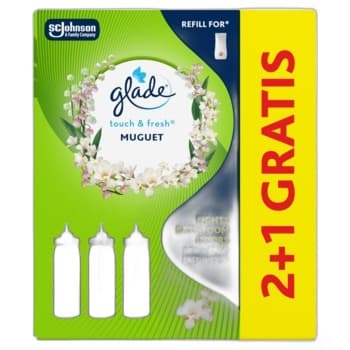 Odświeżacz powietrza Glade TOUCH&FRESH fresh muget zapas 2+1 3x10ml