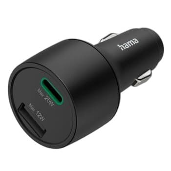 Ładowarka samochodowa Hama 1X USB-C, 1X USB-A 201690