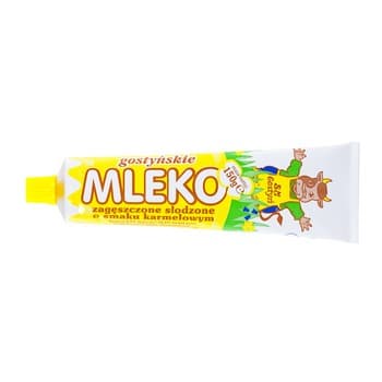 Spółdzielnia Mleczarska w Gostyniu. Mleko zagęszczone słodzone o smaku karmelowym gostyńskie- tuba 150g