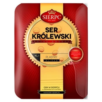 Ser Królewski wędzony plaster 135 g