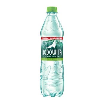 Rodowita z Roztocza Naturalna woda mineralna gazowana 1L SYSTEM KAUCYJNY