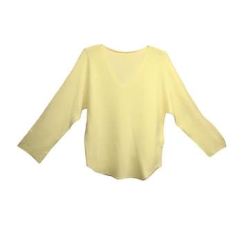 Sweter damski długi rękaw Cloudy żółty one size