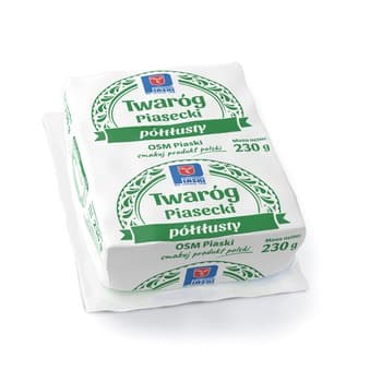Twaróg Piasecki półtłusty kostka 230 g