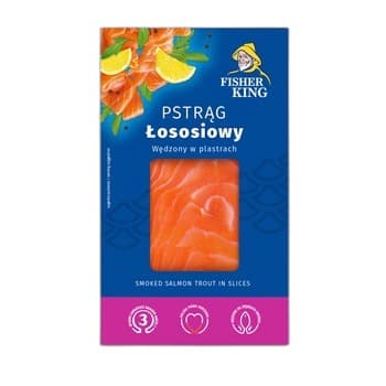 Pstrąg łososiowy wędzony w plastrach 100 g Fisherking