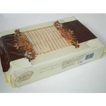 JAGO Wafle przekładane kremem o smaku śmietankowym i kremem kakaowym 2 kg