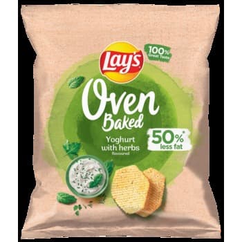 Lay's Oven Baked Chipsy o smaku jogurtu z ziołami 40g