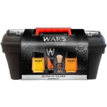 Wars Zestaw upominkowy (krem do golenia 65 g + płyn po goleniu 90 ml + woda kolońska 90 ml + pędzel 1 szt + skrzynka narzędziowa 1szt)