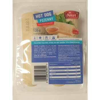 Hot dog pszenny 120g(2x60g) Dakri