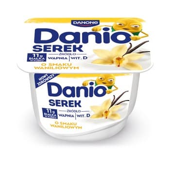 Danio Serek homogenizowany o smaku truskawkowym