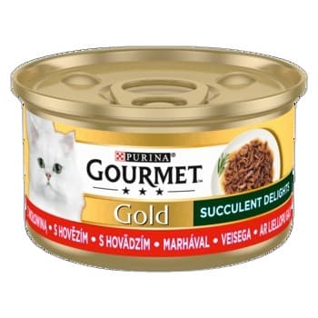Gourmet GOLD Succulent Delights z wołowiną 85g