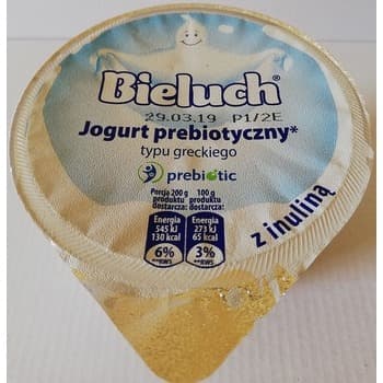 Bieluch Jogurt Naturalny Prebiotyczny z Inuliną 200g