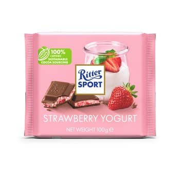 Ritter Sport mleczna jogurt truskawka 100g
