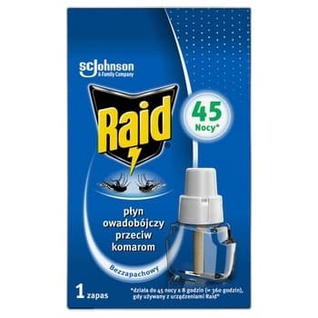 Płyn do urządzenia elektrycznego Raid 45 nocy 27ml