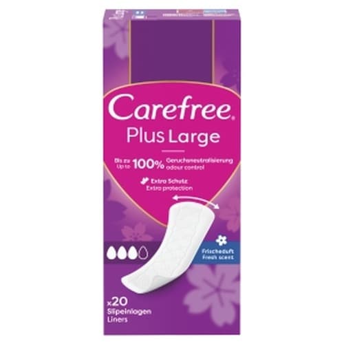 Wkładki higieniczne Carefree Plus Large 20 szt.