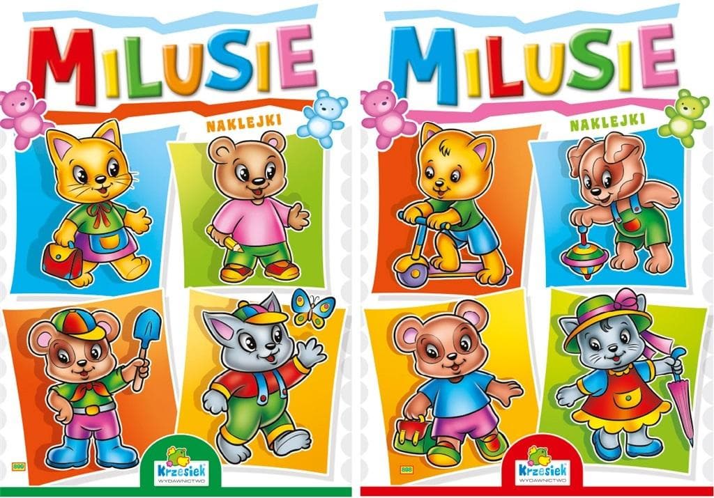 Milusie MIX - Książeczka z naklejkami i wierszykami dla dzieci